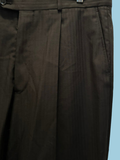 mens ARMANI COLLEZIONE black striped pants size large