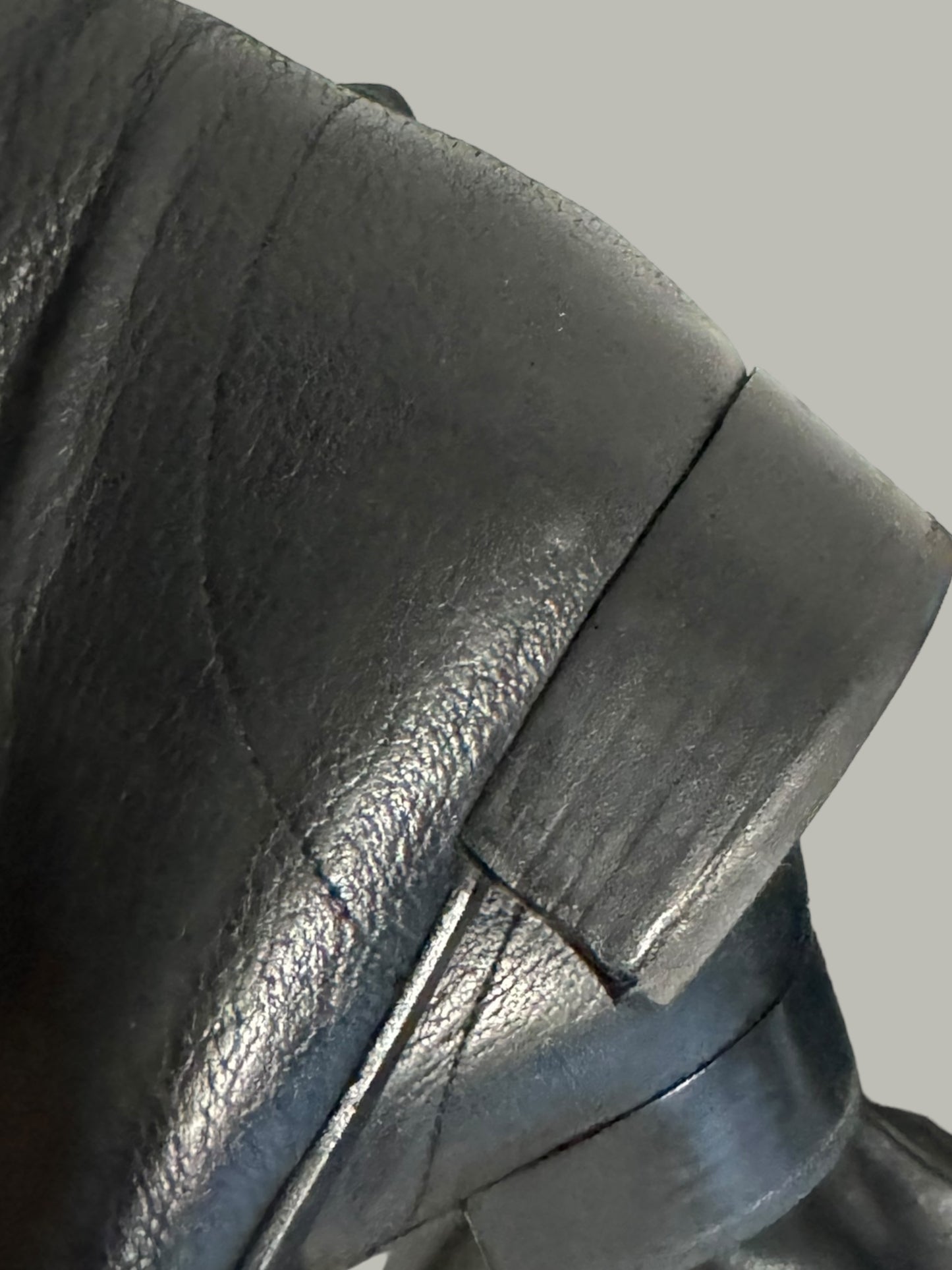 PRADA knee high boots w/gold zipper size 10