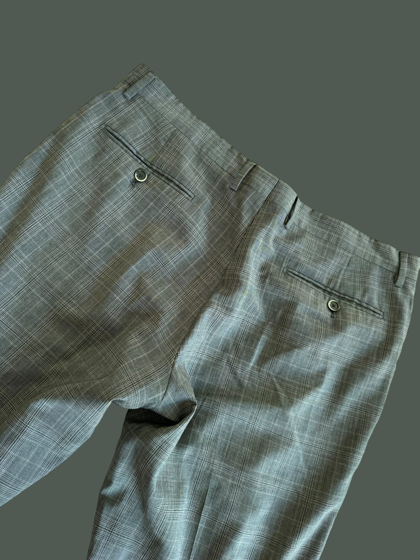mens ETRO checkered pant size large