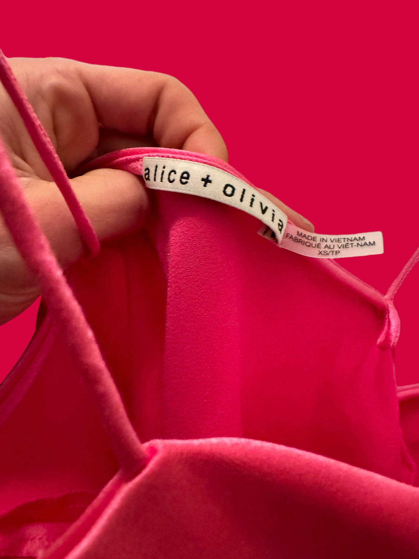 ALICE & OLIVIA pink camisole size xs