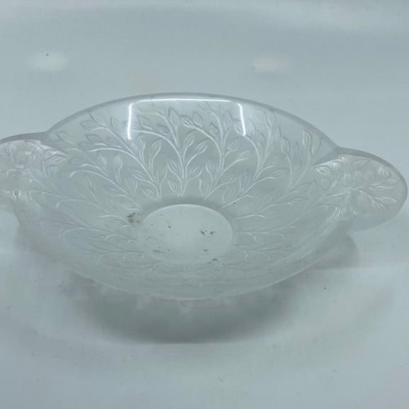 Lalique Crystal Vines Candy Dish